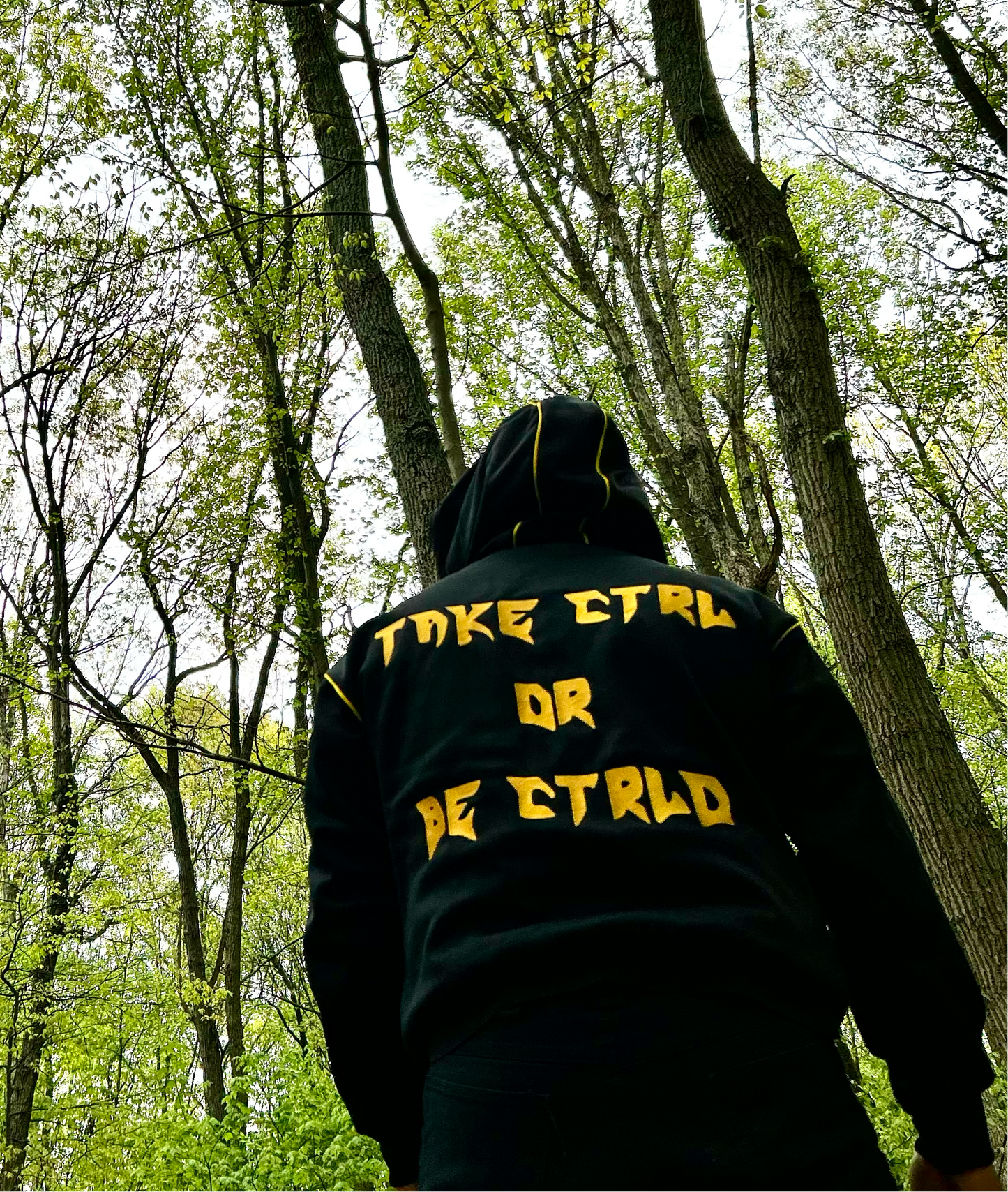 TOP CTRL Zip-Up Hoodie - Black / Yellow