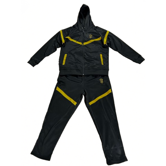 TOP CTRL Hooded Tracksuit - Black / Gold