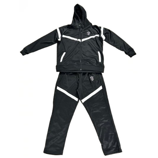 TOP CTRL Hooded Tracksuit - Black / White