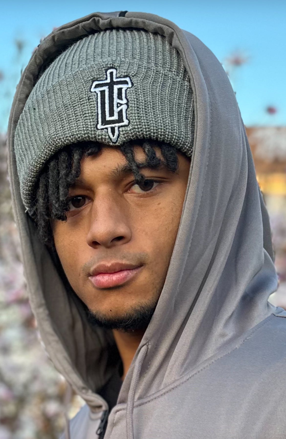 TOP CTRL Beanie - Gray / Black / White