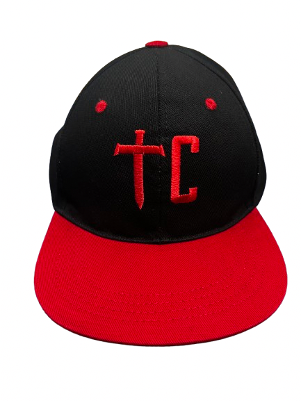 TOP CTRL Black & Red Snapback Hat