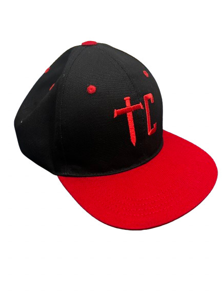 TOP CTRL Black & Red Snapback Hat