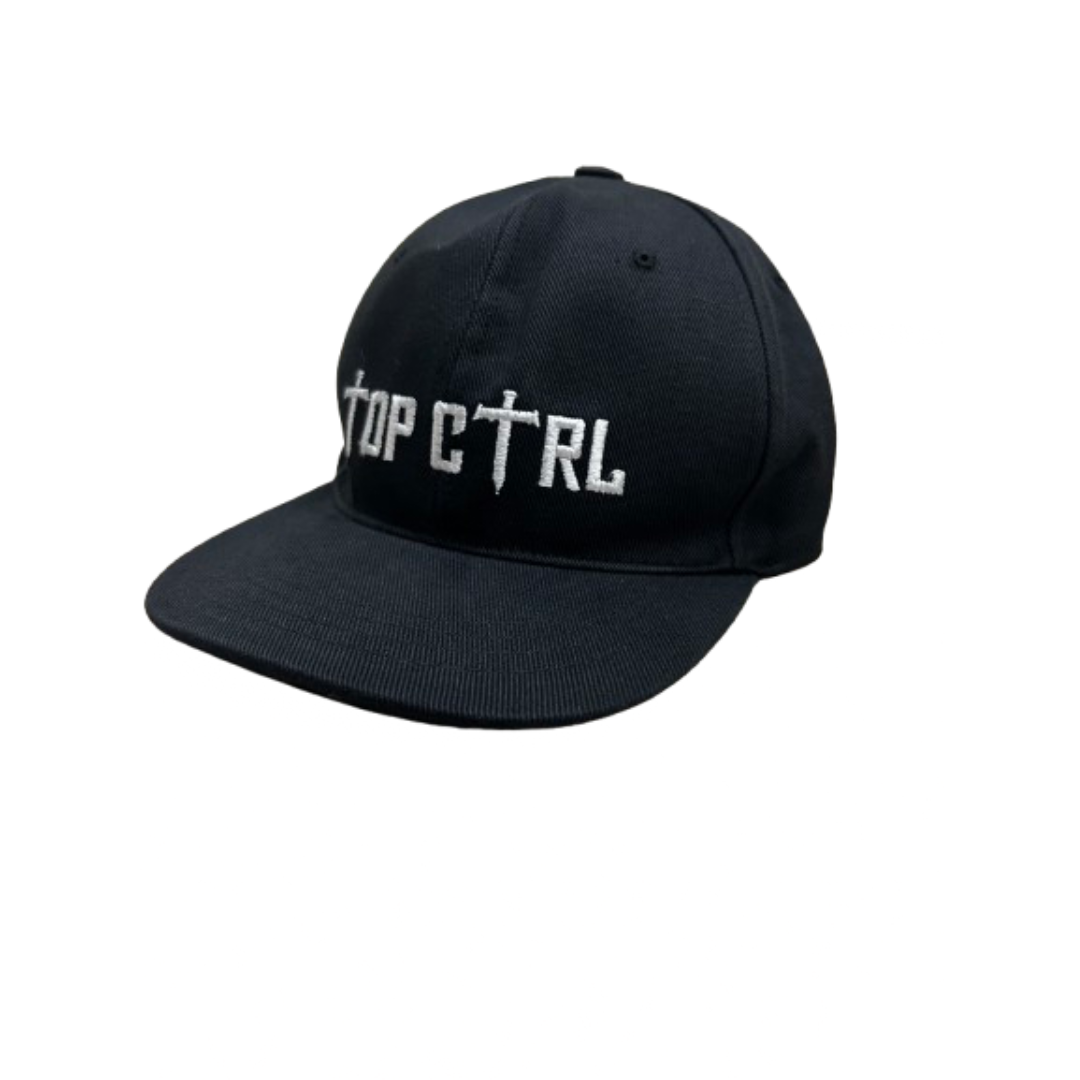 TOP CTRL Standard Black & White Snapback Hat