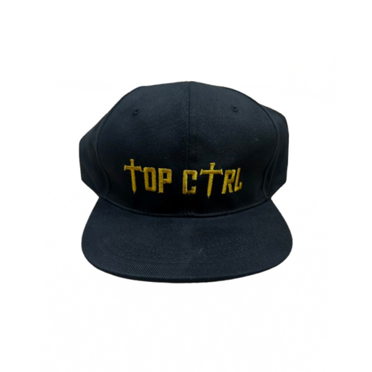 TOP CTRL Black & Gold Snapback Hat